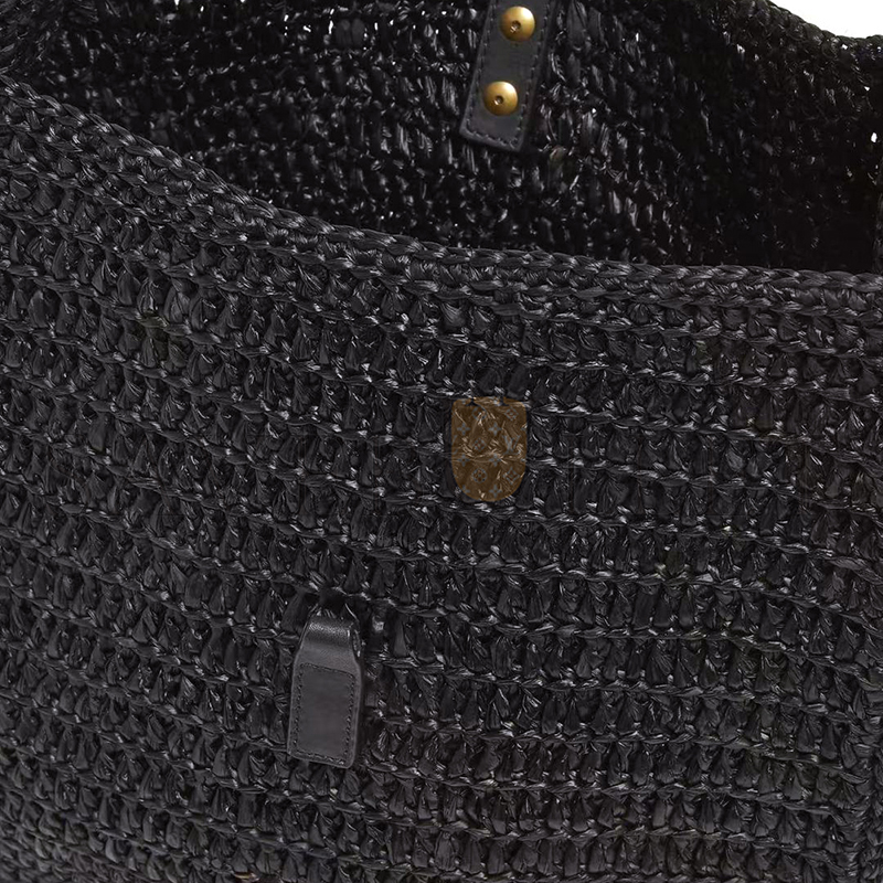 YSL LE 5 À 7 SUPPLE SMALL IN RAFFIA 713938 (23*22*8.5cm)